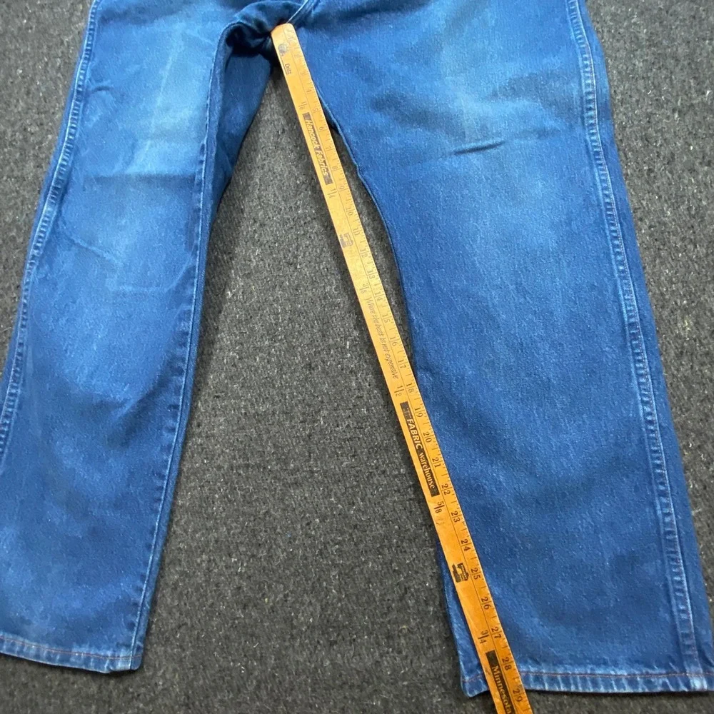 Wrangler Western Mens 42x30 Vintage Made in USA Cowboy Cut Blue Jeans 13MWZPW‎
